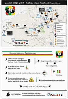 Mapa recorrido Cascamorras Baza 2014